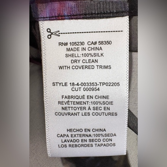 NWT Equipment Femme Women’s Boleyn Button Front Floral Sheer Silk Blouse Size M - Picture 7 of 9